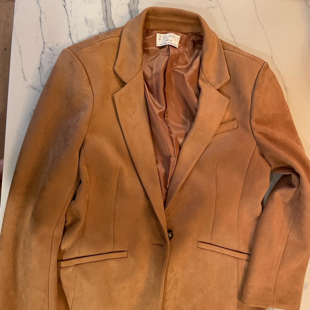 Velour taupe blazer Z-Supply size M